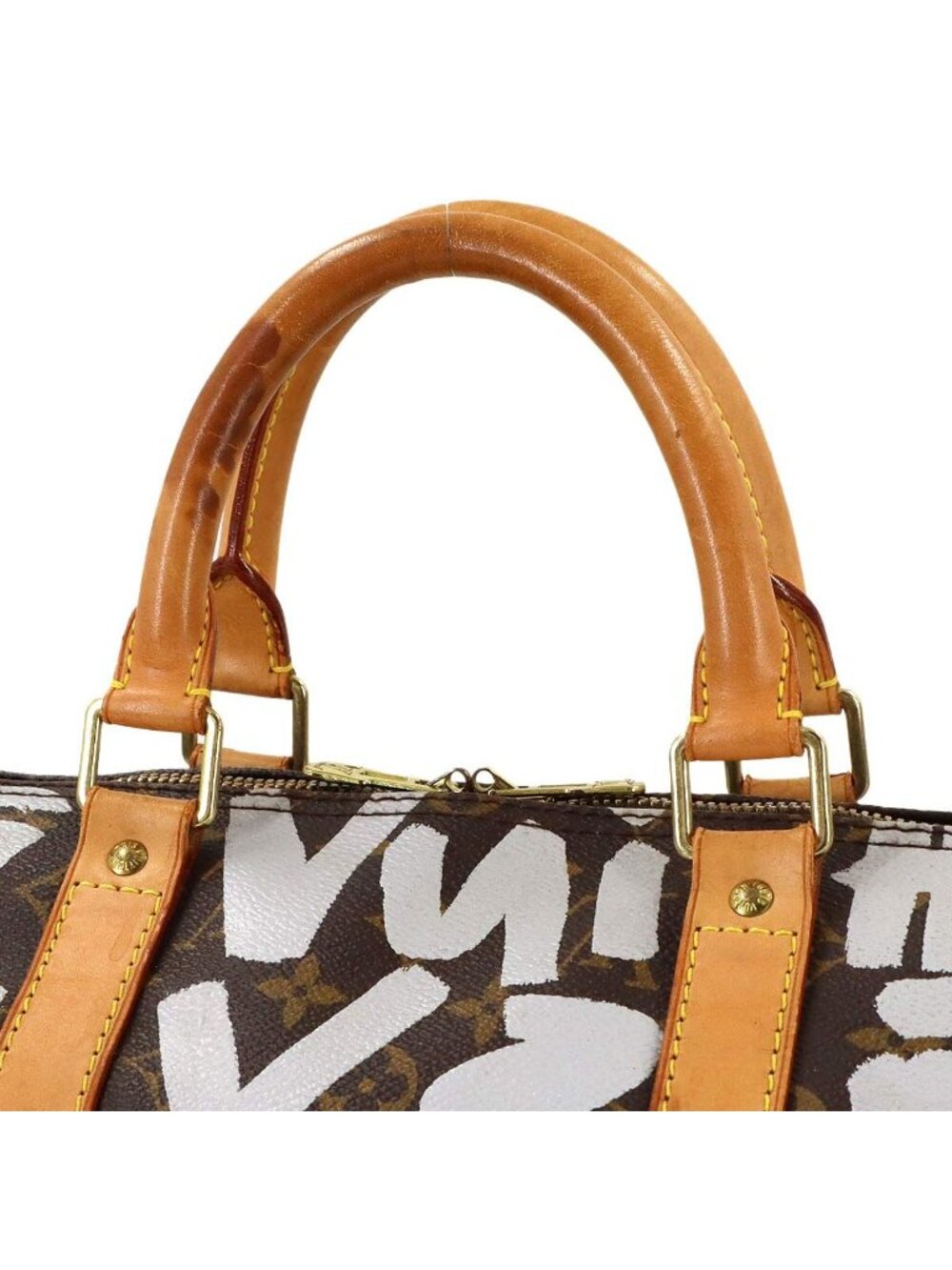 Louis Vuitton Monogram Graffiti Keepall 50 Boston Bag Arjan - Picture 9 of 10